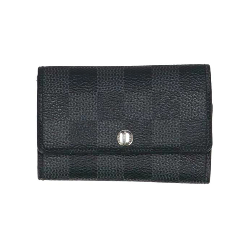 Louis Vuitton Multicles Wallet Damier Canvas Leather Graphite Black